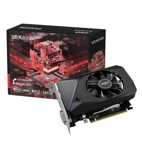 Card màn hình AMD Radeon RX 560 Unika Blizzard White | 4GB GDDR5, 1024 SP, 400W