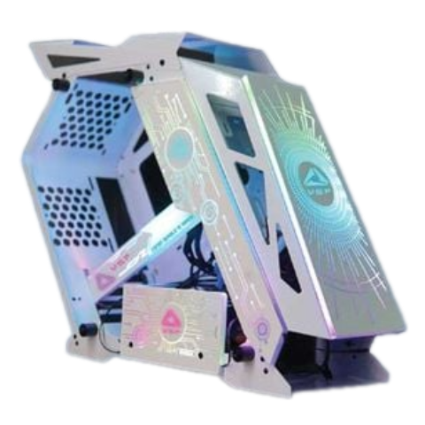  Thùng máy VSP ESPORT ROG ES1 Gaming (No Fan) (Trắng) 