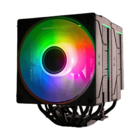 Tản nhiệt khí Leopard KF620 DGT Black | ARGB Display, Đen