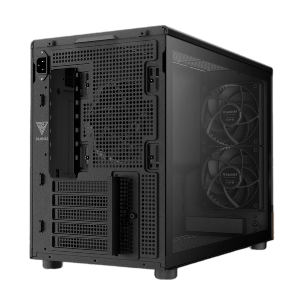  Thùng máy Case Gamdias Athena M4M | M-ATX, Mặt Gỗ 
