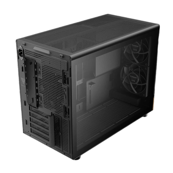  Thùng máy Case Gamdias Athena M4M | M-ATX, Mặt Gỗ 