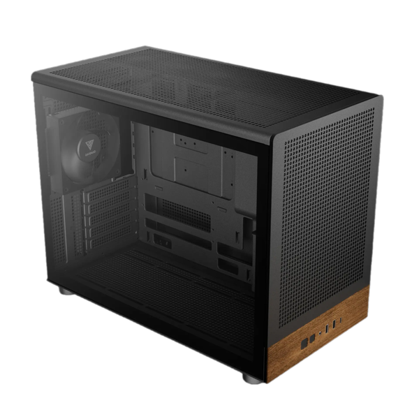  Thùng máy Case Gamdias Athena M4M | M-ATX, Mặt Gỗ 