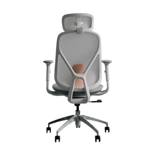  Ghế công thái học Epione ElysChair Cool Gray | Lưng lưới, Kèm tựa đầu, Xám 