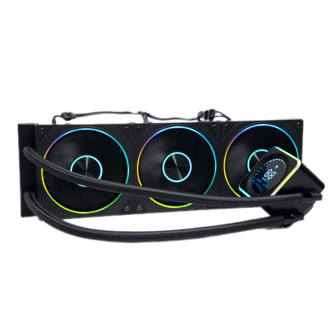  Tản nhiệt nước Leopard AstroBeat 360 Black | ARGB Display, Đen 
