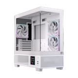  Thùng máy EINAREX SM501D RGB (Kèm sẵn 3 Fan ARGB) | M-ATX, Mặt kính, Trắng 