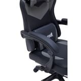  Ghế Warrior Gaming Raider Series WGC210 - Black / Gray | Kê chân, Tay ghế linh hoạt, Foam nguyên khối 