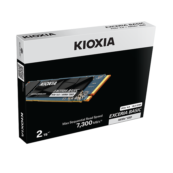  Ổ cứng SSD Kioxia Exceria Basic 2TB NVMe Gen4 (LSF10Z002TG8) | M.2 2280, PCIe Gen4 x4, 7.300 MB/s 