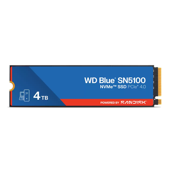  Ổ cứng SSD Western Digital Blue SN5100 4TB | NVMe PCIe Gen4, M.2 2280 (WDS400T5B0E) 