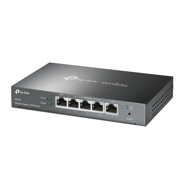  Router Cân Bằng Tải VPN Gigabit Omada TP-LINK ER605 4 Port | 5 Cổng Gigabit WAN/LAN, Load Balance, IPsec VPN 