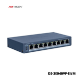  Switch POE 8 cổng Hikvision DS-3E0109P-E/M | 8 Port PoE 100Mbps, 1 Uplink Gigabit 