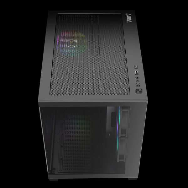  Thùng máy Gamdias GC10M V2 ARGB M-ATX (Kèm Sẵn 3F ARGB) - Đen 