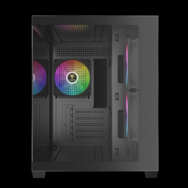  Thùng máy Gamdias GC10M V2 ARGB M-ATX (Kèm Sẵn 3F ARGB) - Đen 