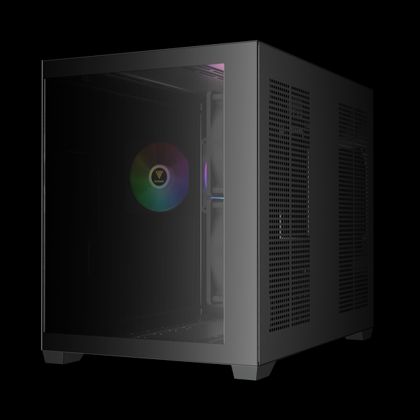  Thùng máy Gamdias GC10M V2 ARGB M-ATX (Kèm Sẵn 3F ARGB) - Đen 