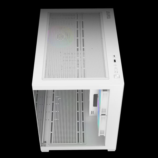  Thùng máy Gamdias GC10M V2 ARGB M-ATX (Kèm Sẵn 3F ARGB) - Trắng 