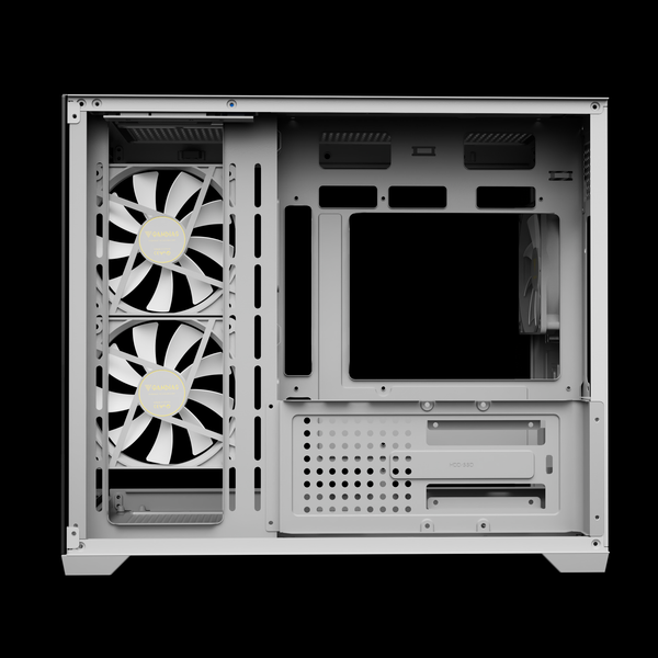  Thùng máy Gamdias GC10M V2 ARGB M-ATX (Kèm Sẵn 3F ARGB) - Trắng 