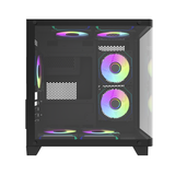  Thùng máy Magic Gaming GM-02 Curved M-ATX Support AIO 240 (Hồ Cá) Không Kèm Sẵn Fan - Đen 