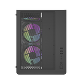  Thùng máy Magic Gaming GM-02 Curved M-ATX Support AIO 240 (Hồ Cá) Không Kèm Sẵn Fan - Đen 