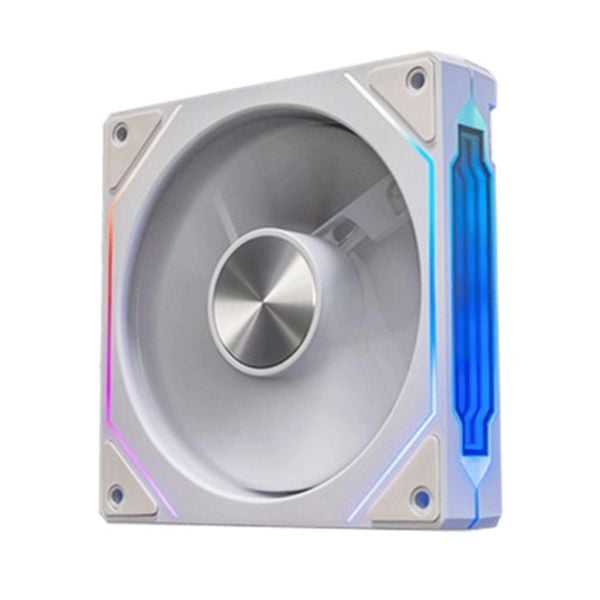  Quạt tản nhiệt PC Leopard Prism 4RS | Fan lẻ 120mm, ARGB, Gió ngược, Trắng 