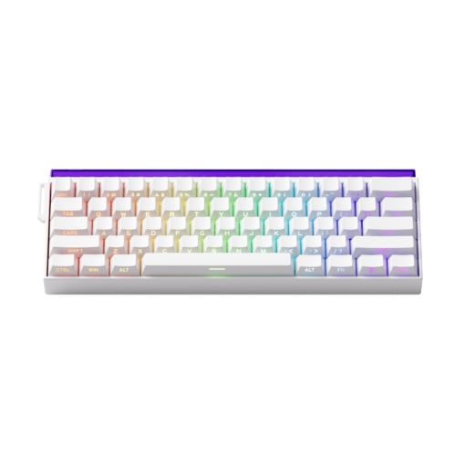  Bàn Phím Cơ Có Dây AKKO Veekos Shine60 SP White Akko Glare Magnetic Switch 