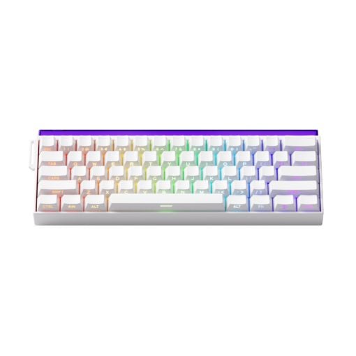  Bàn Phím Cơ Có Dây AKKO Veekos Shine60 SP White Akko Glare Magnetic Switch 