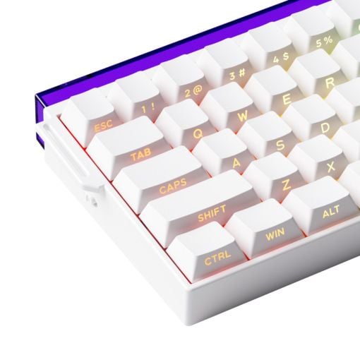  Bàn Phím Cơ Có Dây AKKO Veekos Shine60 SP White Akko Glare Magnetic Switch 