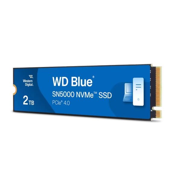  Ổ cứng SSD Western Digital Blue SN5000 2TB | PCIe Gen4 x4 NVMe, M.2 2280 (WDS200T4B0E) 