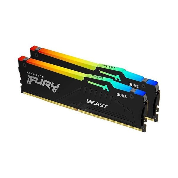  RAM PC Kingston Fury Beast 32GB RGB DDR5 | (2x16GB), 6000MHz, Intel/AMD KF560C36BBE2AK2-32WP 