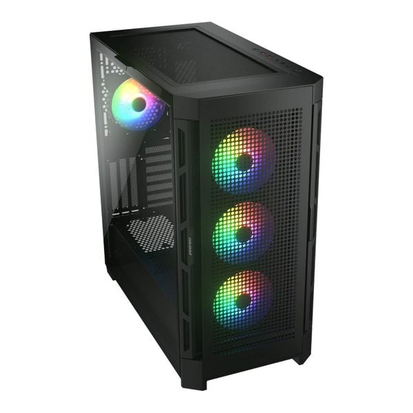  Thùng máy Cougar DuoFace Pro RGB (Kèm Sẵn 4 Fan ARGB) - Đen 