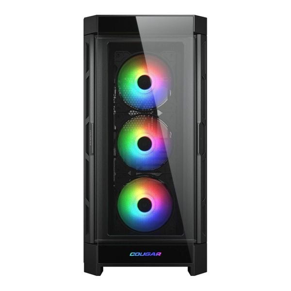  Thùng máy Cougar DuoFace Pro RGB (Kèm Sẵn 4 Fan ARGB) - Đen 