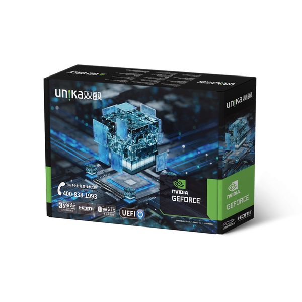  Card màn hình NVIDIA GeForce GTX 1050 Unika Blizzard | 4GB GDDR5, 640 CUDA, 300W 