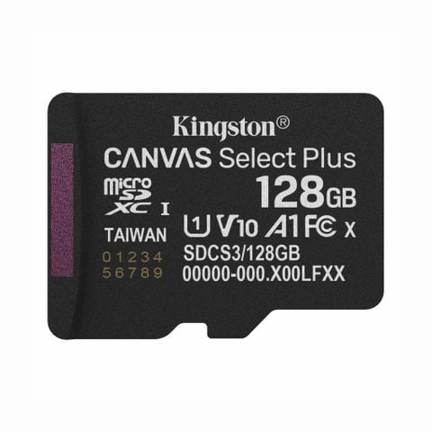 Thẻ Nhớ MicroSD Kingston 128GB Canvas Select Plus Gen3 SDCS3/128GBSP