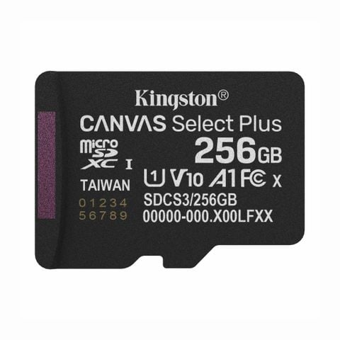 Thẻ Nhớ MicroSD Kingston 256GB Canvas Select Plus Gen3 SDCS3/256GBSP