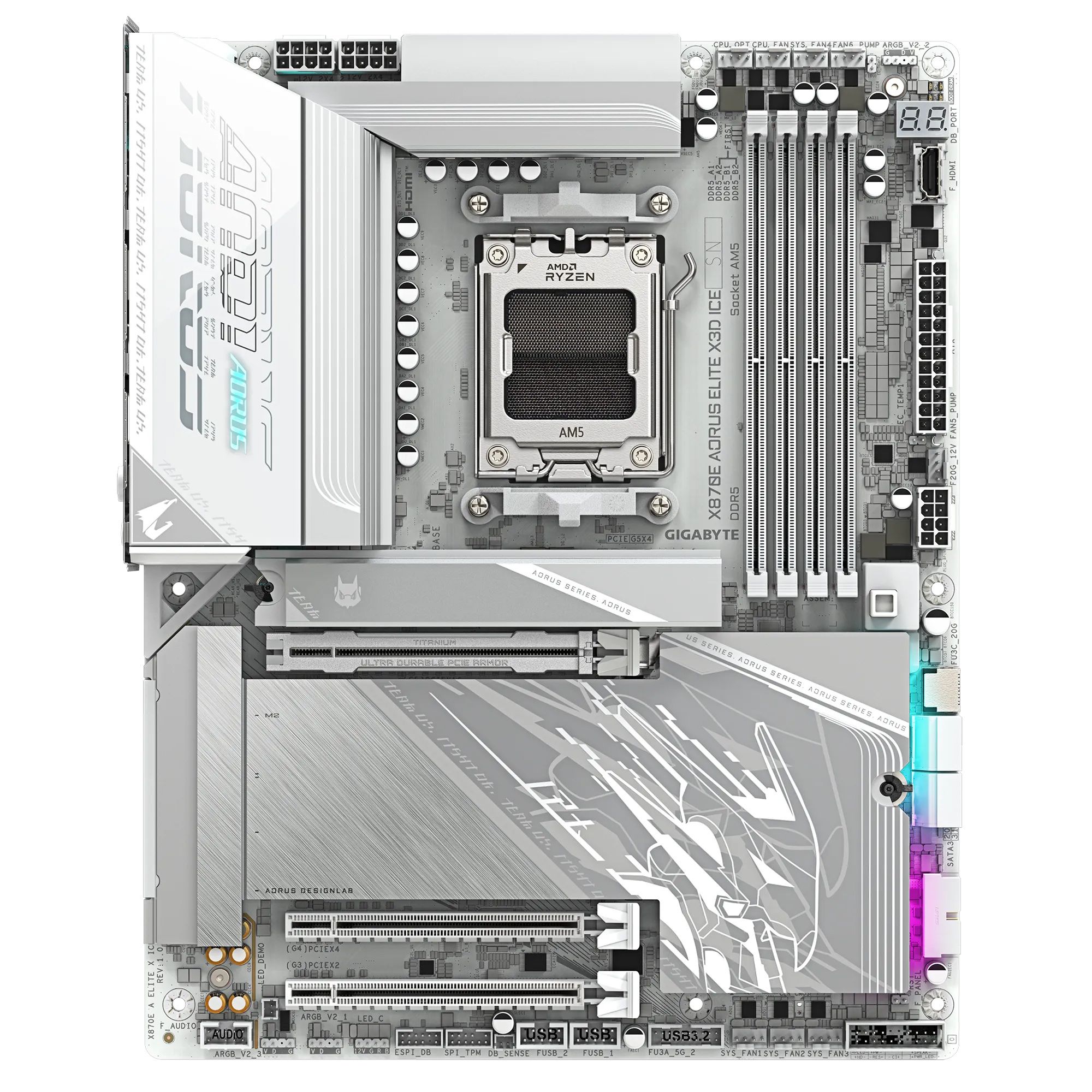  Mainboard (AMD) Gigabyte X870E AORUS ELITE X ICE 