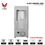  Thùng máy VSP C19 Wooden (F-Atx) (Chưa Kèm Fan) - Trắng 