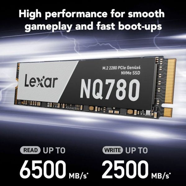  Ổ cứng SSD Lexar NQ780 1TB | PCIe Gen4 x4 NVMe, M.2 2280 (LNQ780X001T-RNNNG) 