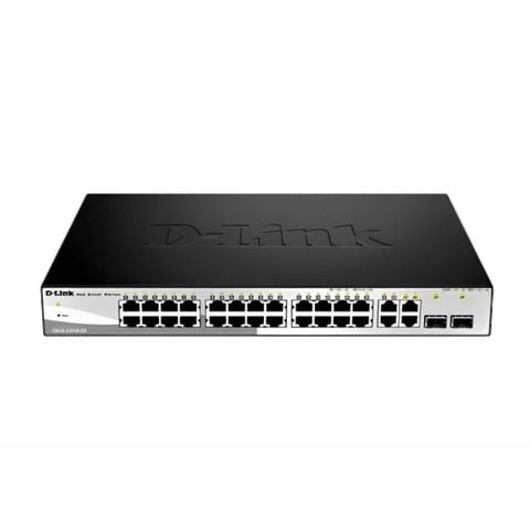 Switch 24 Port D-Link DES-1210-28, 2 SFP, 2 RJ45 Gigabit, Smart Switch