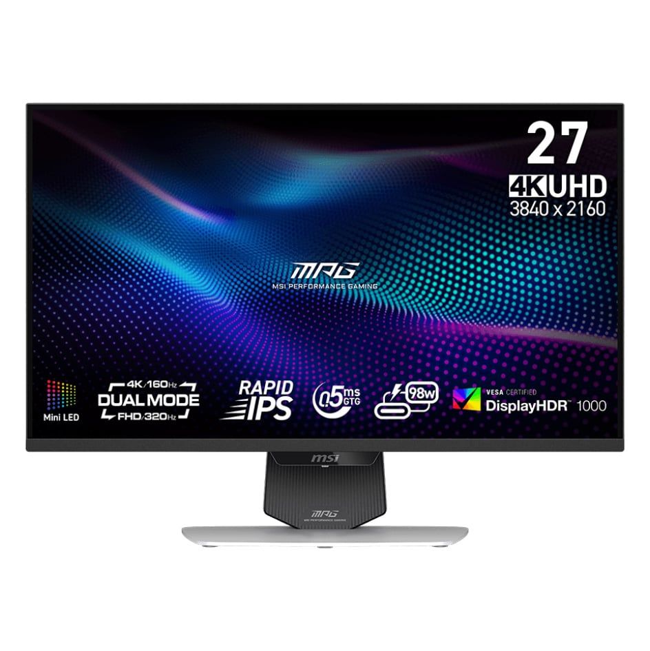 Màn Hình MSI MPG 274URDFW E16M Mini LED | 27 inch, IPS, FHD/UHD, 0.5Ms, HDMI, DP, USB