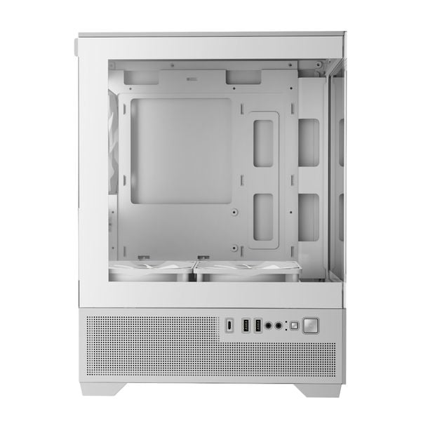  Thùng máy Gamdias Aura GC9M Elite ARGB M-ATX (Kèm Sẵn 3F ARGB) - Trắng 