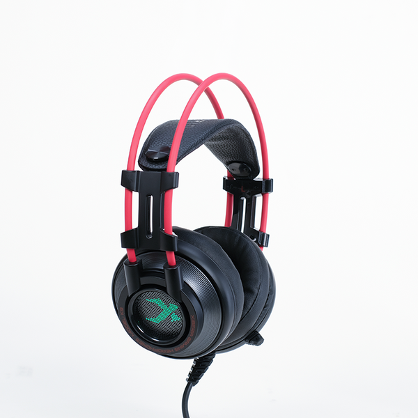  Tai nghe Gaming Xiberia K9 | Có dây, Over-ear, LED, Đen - Đỏ 