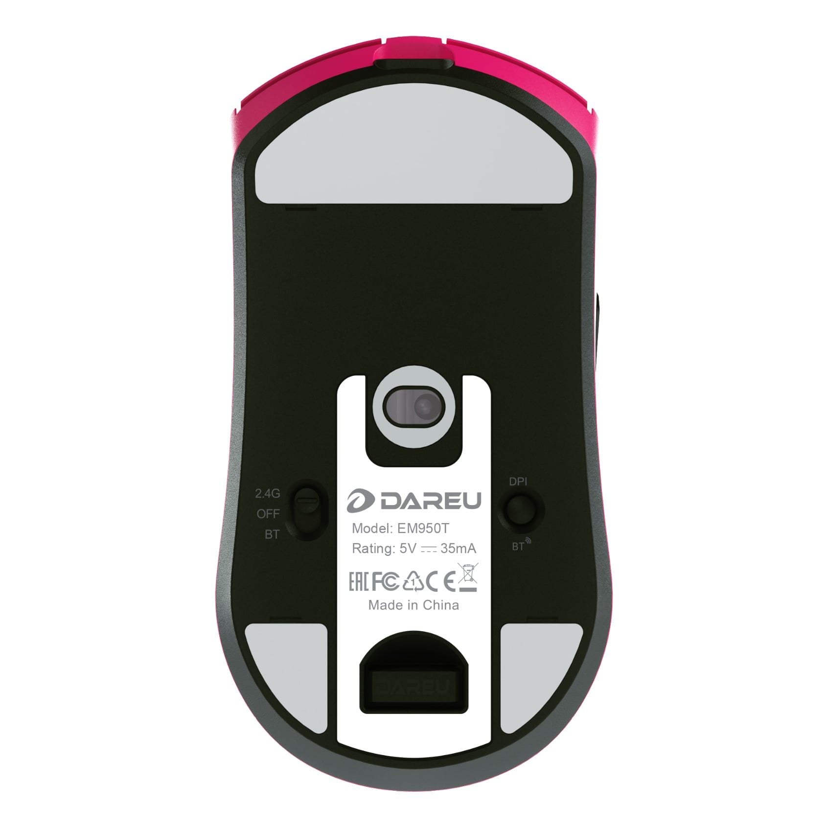  Chuột Gaming Không Dây Dare-U EM950T (Triple Mode, Ultralight) - Hồng 