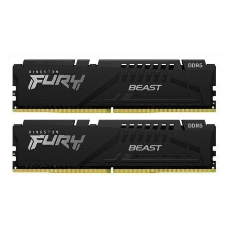  RAM PC Kingston Fury Beast 64GB DDR5 Black | (2x32GB), 5600MHz, Intel/AMD KF556C40BB2K2-64 