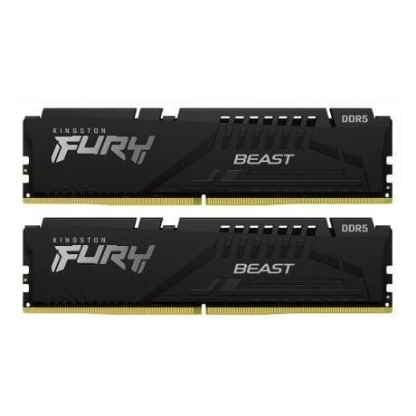 RAM PC Kingston Fury Beast 64GB DDR5 Black | (2x32GB), 5600MHz, Intel/AMD KF556C40BB2K2-64