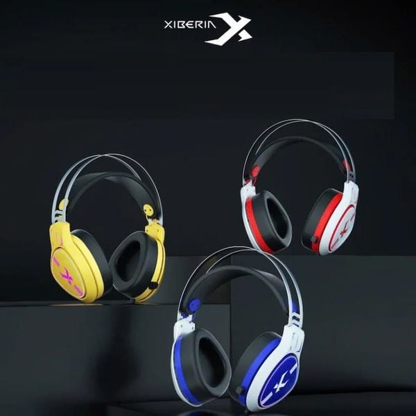  Tai nghe Gaming Xiberia V30 | Có dây (USB), Overear, RGB, Vàng 