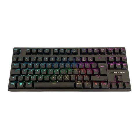 Bàn phím cơ gaming LC-Power LC-KEY-MECH-2-RGB-C-W | Wireless, TKL, RGB, Black