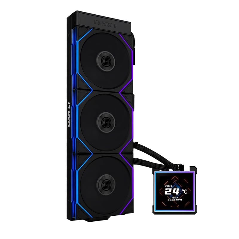  Tản Nhiệt Nước LianLi HydroShift II LCD-S 360TL Wireless Fan | Fan Viền ARGB, Đen (UNIFANLLGHS2LCDS36TB) 