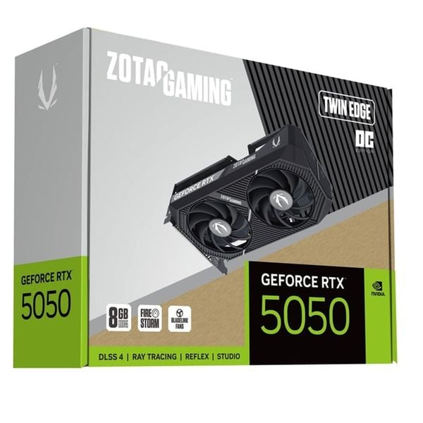  Card màn hình NVIDIA GeForce RTX 5050 Zotac Twin Edge OC  (ZT-B50500H-10M) | 8GB GDDR6, 2560 CUDA, 550W 