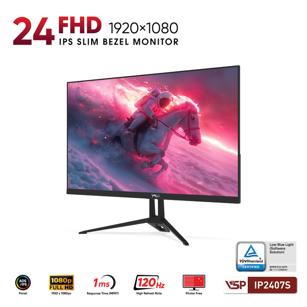  Màn hình Văn Phòng VSP IP2407S | 24 inch, FHD, 120Hz, IPS 