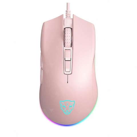Chuột gaming Motospeed V70 RGB | 12000 DPI, 135g, RGB, Hồng