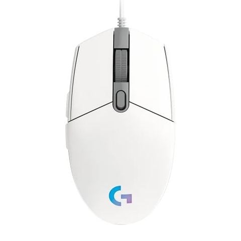 Chuột gaming Logitech G102 Gen II Lightsync | Có dây, 8000 DPI, 85g, RGB, Trắng