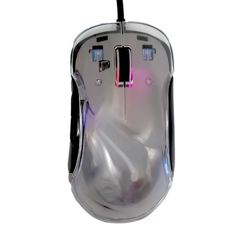 Chuột gaming Crystal CRYSTAL | Có dây, 7200 DPI, 85g, RGB, Đen
